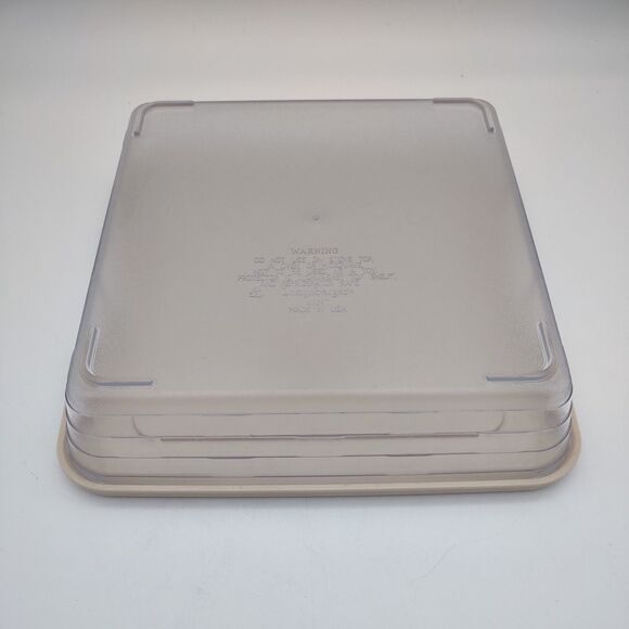 Longaberger Fieldstone Carry & Serve Square Basket with Food Storage Container - Picture 12 of 13